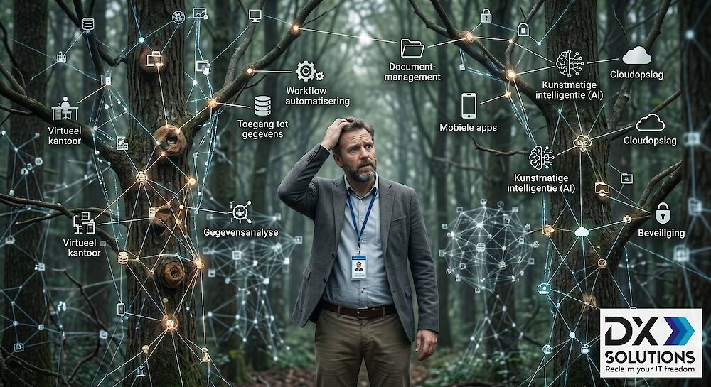 𝐀𝐮𝐭𝐨𝐦𝐚𝐭𝐢𝐨𝐧, 𝐌𝐢𝐝𝐝𝐥𝐞𝐰𝐚𝐫𝐞 & 𝐢𝐏𝐚𝐚𝐒: waarom bedrijven vandaag door het bos de bomen niet meer zien